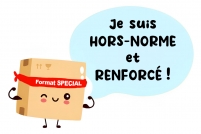 Caisse carton hors normes double cannelure