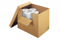 Caisse container carton  couvercle