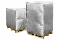 Housse isotherme bulle mtallise pour palette