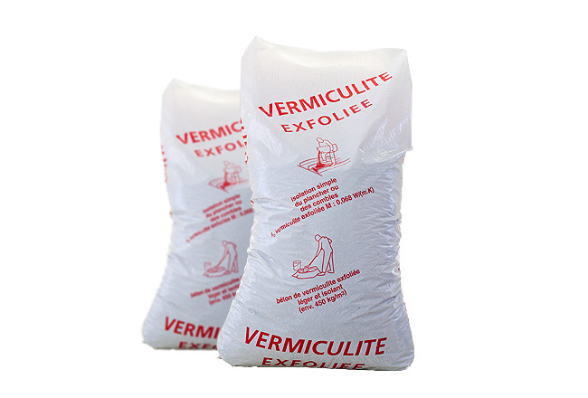 Vermiculite absorbante en sac