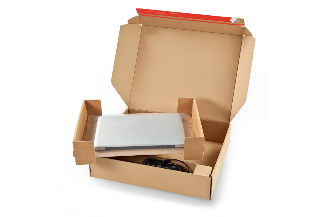 Boîte carton ordinateur portable pour expédition sécurisée