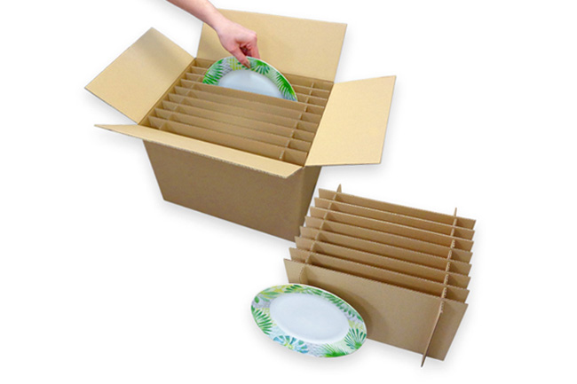 Cartons vaisselle de qualité supérieure - Emballage adapté à vos besoins