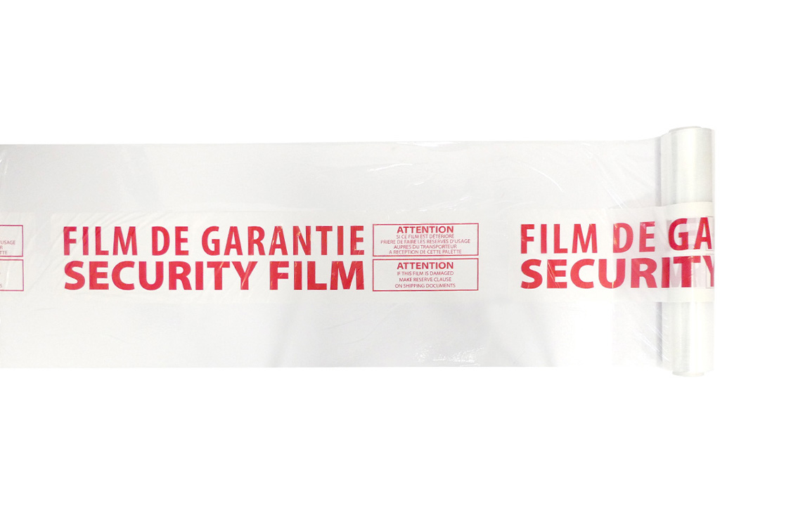 Film étirable imprimé de garantie