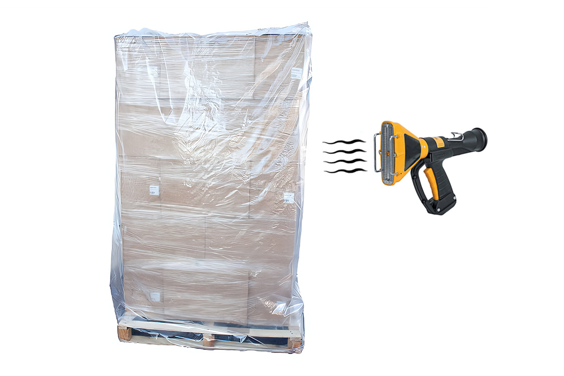 Housse rétractable en plastique pour palette