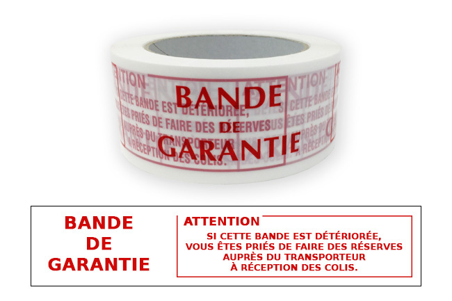 Adhésif bande de garantie