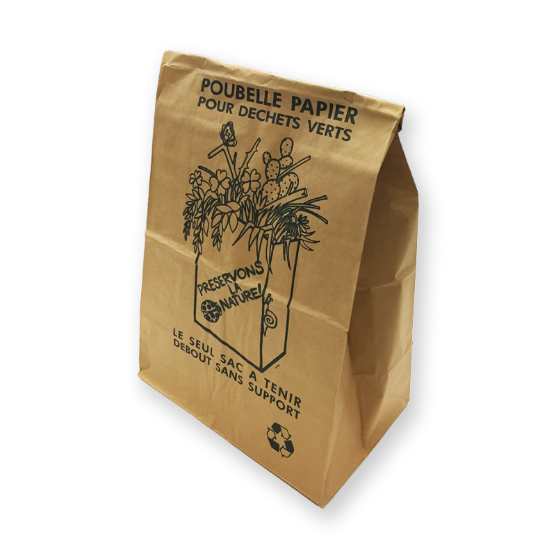 Sac papier à déchets - Le sac poubelle en papier kraft