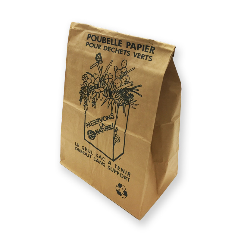 Sacs Poubelle Papier Kraft 240L – Lot De 25, Compostables, Résistants à L’humidité – Pour Déchets Organiques Et Jardin