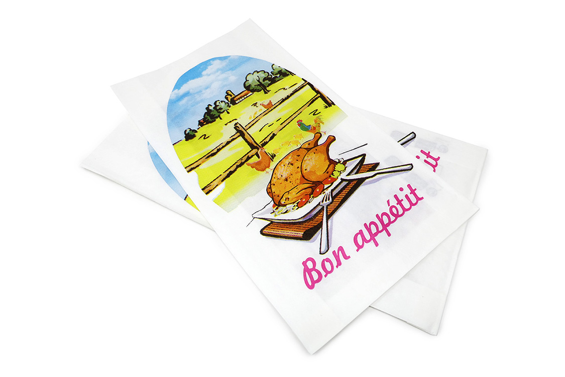 Sac poulet rôti en papier